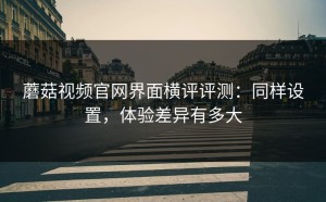 蘑菇视频官网界面横评评测：同样设置，体验差异有多大