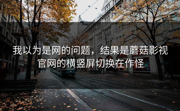 我以为是网的问题，结果是蘑菇影视官网的横竖屏切换在作怪