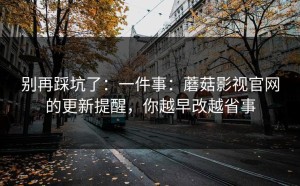 别再踩坑了：一件事：蘑菇影视官网的更新提醒，你越早改越省事