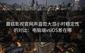 蘑菇影视官网声音忽大忽小时稳定性的对比：电脑端vsiOS差在哪